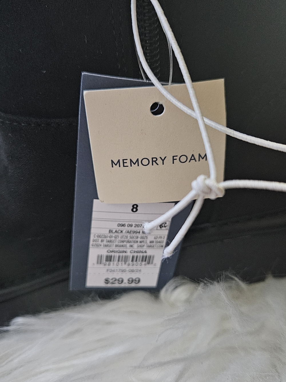 Universal Thread Women's Black Memory Foam Slippers